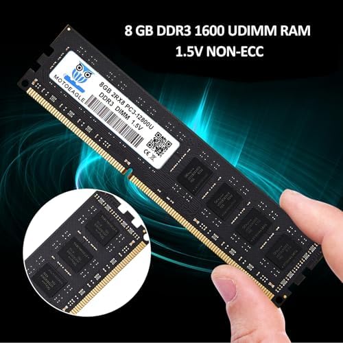 [DDR3 16GB RAM] 16GB KIT (2x8GB) DDR3 1600MHz PC3-12800U Non ECC Unbuffered 1.5V 2Rx8 Dual Rank 240 Pin UDIMM Desktop Memory RAM Module Upgrade - Image 2