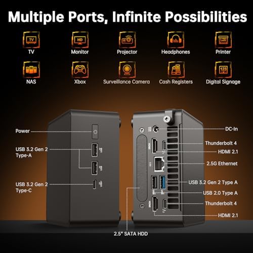ASUS NUC 14 Pro AI Mini PC, Intel Ultra 7 155H (16C/22T, Up to 4.8GHz), 32GB DDR5 RAM, 1TB PCIe 4 SSD Mini Computer Win 11 Pro, Mini Desktop with Intel Arc GPU/AI GC/AI Boost/AI Ready/Thunderbolt 4 - Image 4