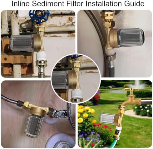FA21 Brass Water Filter for Shower, Washing Machine 1/2+3/4 - Image 6
