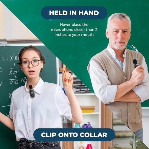WinBridge Wireless Voice Amplifier with Clip-On Lapel Mic for Teachers - Image 3