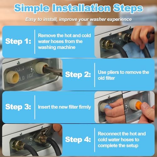 AGM73269501 Washer Inlet Valve Filter Screens for LG Kenmore Washer,4 Pack - Image 5