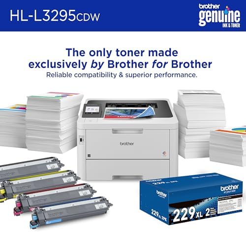Brother HL-L3295CDW Wireless Compact Digital Color Laser Printer, Duplex, NFC, Mobile & Ethernet | Includes 2 Month Refresh Subscription Trial ¹, Amazon Dash Replenishment Ready (Renewed Premium) - Image 4