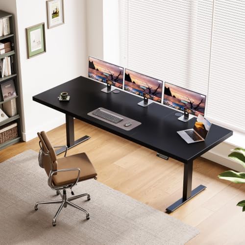 OffiGo 71 Inch Executive Electric Standing Desk Height Adjustable, Black - Image 2