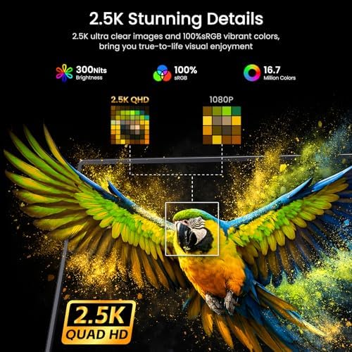 VILVA 17.3" QHD 165Hz USB-C HDMI Gaming Monitor - Image 3