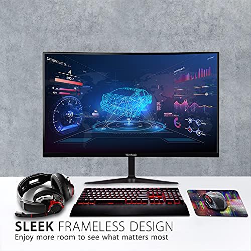 ViewSonic VX2718-2KPC-MHD 27 Inch 1440p Curved Gaming Monitor, 180Hz - Image 3