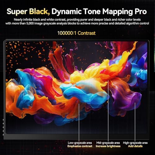 UPERFECT OLED Portable Monitor, 16" 3K 120Hz 0.1ms Portable Gaming Monitor - Image 6