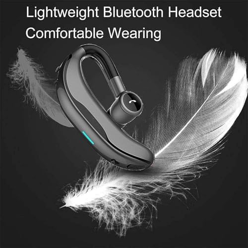 Wireless Headset Earpiece Headphone Handsfree Call Earpiece Noise Cancelling Earbud Headsets Long Standby Time Earphone Compatible with Smart Cell Phones Trucker Car Driver Business Office Men Women - Image 5