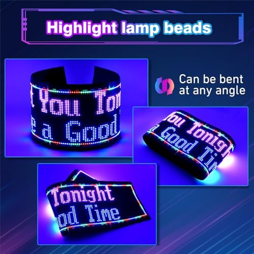 Double Row Programmable LED Signs | Business Scrolling LED Sign | Flexible LED Advertising Sign | Bluetooth APP | Custom Editor Text | for Store Bars Hotel (37"x 8") - Image 5