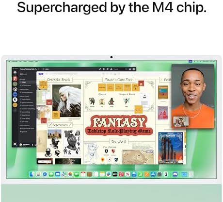 Apple 2024 iMac All-in-One Desktop Computer with M4 chip with 10-core CPU, 10-core GPU: Built for Apple Intelligence, 24GB Unified Memory, 512GB SSD Storage; Green with AppleCare+ (3 Years) - Image 4