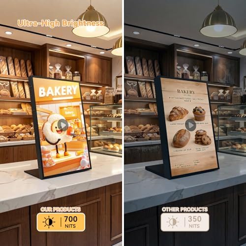 18.5" Digital Signage Display, 700 Nits Digital Menu Board - Image 3