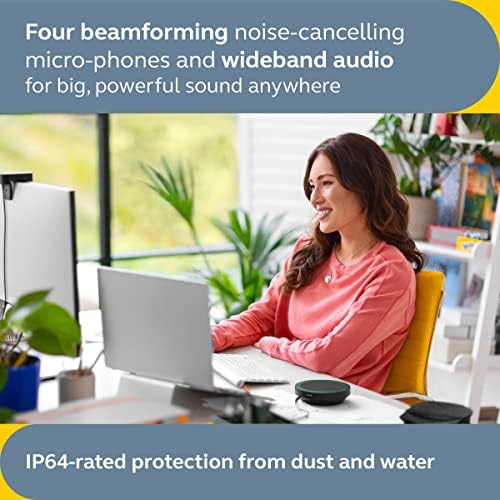 Jabra Speak2 40 Portable Speakerphone - 4 Noise-Cancelling Mics, Full-Range 50mm Portable Speaker (Renewed) - Image 5