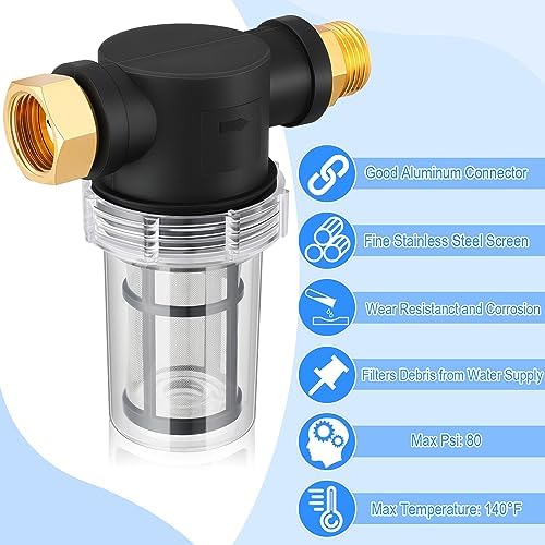 Retisee 3 Set Washing Machine Inlet Water Filter, 40 Mesh & 100 Mesh Screen - Image 5