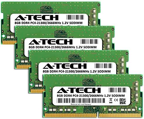 A-Tech DDR4 RAM 32GB Kit (4x8GB) 2666MHz PC4-21300 SODIMM Laptop Memory - Image 2