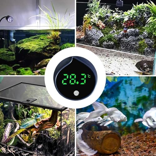 Aquatic Heat Meter – Scale Screen Instrument, Smart Climate Indicator, Submersible Environment Checker, Pet Care Equipment | Fresh Salt System Controller Compact Build with Clear Visibility - Image 5