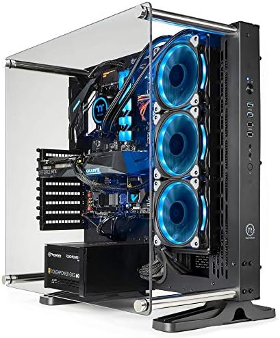 Thermaltake Shadow 360i Liquid-Cooled PC (AMD Ryzen 5 3600, RTX 3060 Ti, 16GB RGB 3000Mhz DDR4 ToughRAM RGB Memory, 1TB NVMe M.2, WiFi, Win 10 Home) Gaming Desktop Computer P3BK-B450-S36-LCS - Image 2