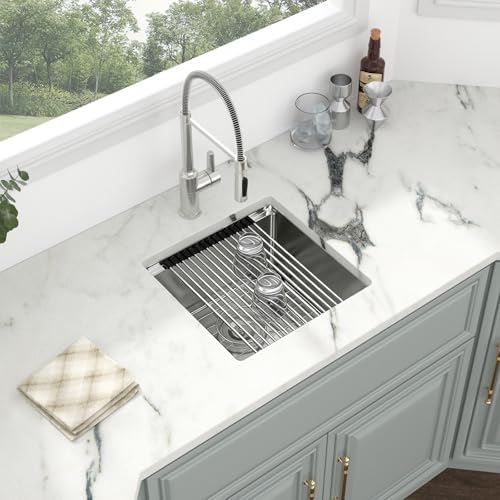 Kichae 15 Undermount Bar Sink Small Stainless Steel 16 Gauge Workstaion - Image 2