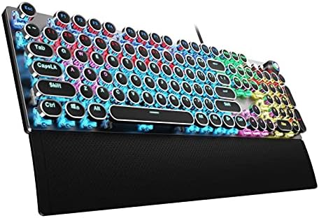 AULA F2088 Typewriter Style Mechanical Gaming Keyboard Wired, 104 Keys by AULA