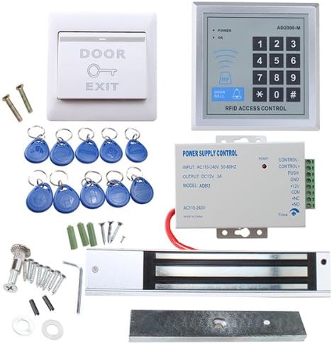 AGPTEK RFID Door Access Control System Kit 280kg Electric Magnetic Lock by AGPTEK
