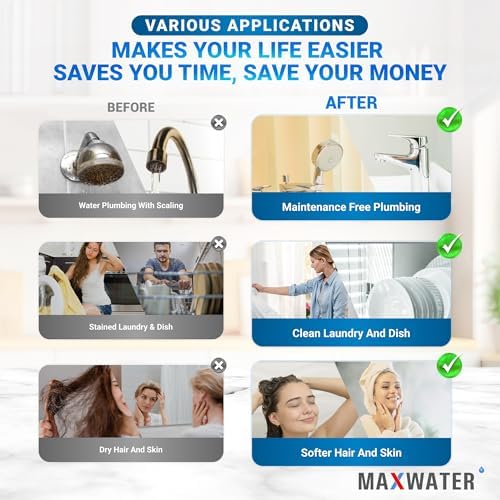 Max Water 3 Stage 20 x 2.5 Whole House Water Filtration System (Sediment, Organic Compounds, Taste & Odor) - 5 Micron PP Sediment, GAC Carbon, CTO Water Filters for Cottage Water - 3/4" Inlet/Outlet - Image 7