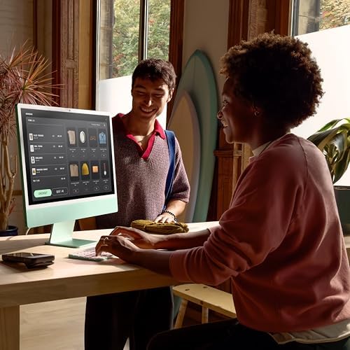 Apple 2024 iMac All-in-One Desktop Computer with M4 chip with 10-core CPU and 10-core GPU: Built for Apple Intelligence, 24-inch Retina Display, 24GB Unified Memory, 512GB SSD Storage; Green - Image 5