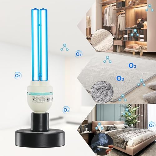 COOSPIDER 36Watts UV Sanitizer Lamp 2pack 72w with Remote Control Powerful Ozone UVC Light with E26 Base for Basement/Bedroom/Kitchen/Office/Storehouse/Car, 3-Gear Timer 110V - Image 6