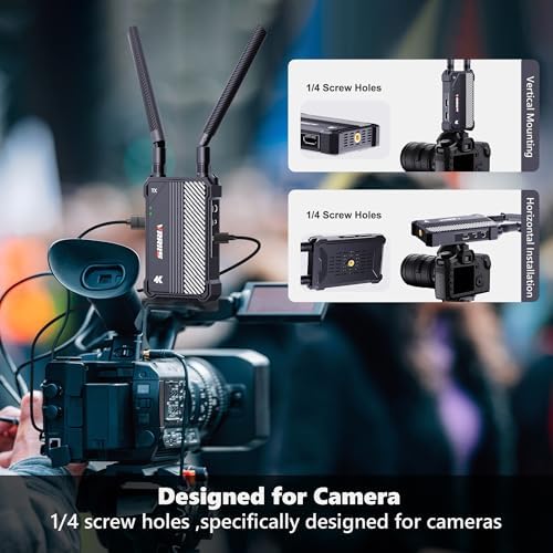 Wireless HDMI Transmitter and Receiver,1150ft Los Range,4K UHD Wireless Video Transmission System with 0.1S Latency, for Streaming from DSLR/PC/Laptop to TV/Monitor (WL095P TX+RX) - Image 5