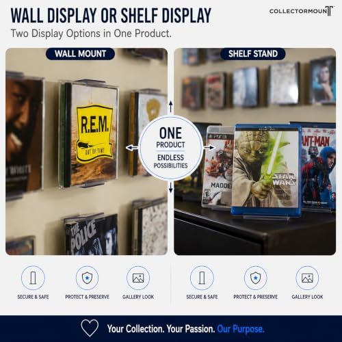 CollectorMount™ DVD & Video Game Display Wall Mount & Shelf Stand, 5 Pack - Image 3