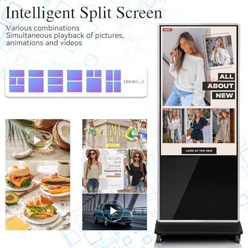 55" Touch Digital Signage Display Kiosk Indoor Floor Standing Advertising - Image 5