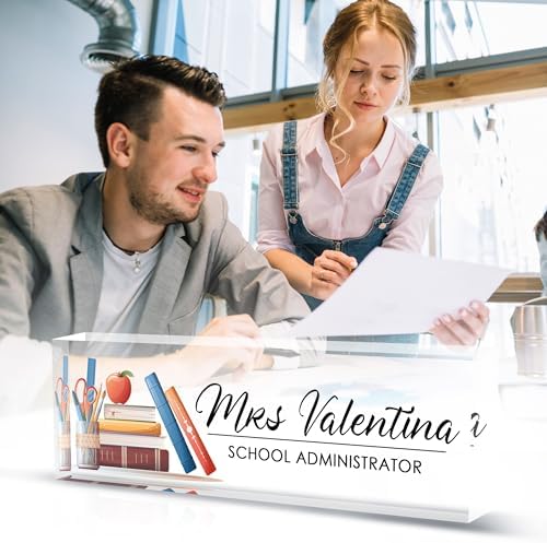 Personalized Name Plates for Office - Gifts for Teacher, Boss, Employee Appreciation - Desk Decor (teacher1) - Image 6