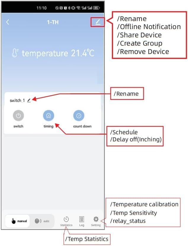 1CH Tuya Intelligent Temperature Sensor,85-250V Dry Contact Relay,Wireless Intelligent Monitoring,Temperature Control of Greenhouse Hatching Fish Tank seedlings,Compatible with Alexa Google Home - Image 3