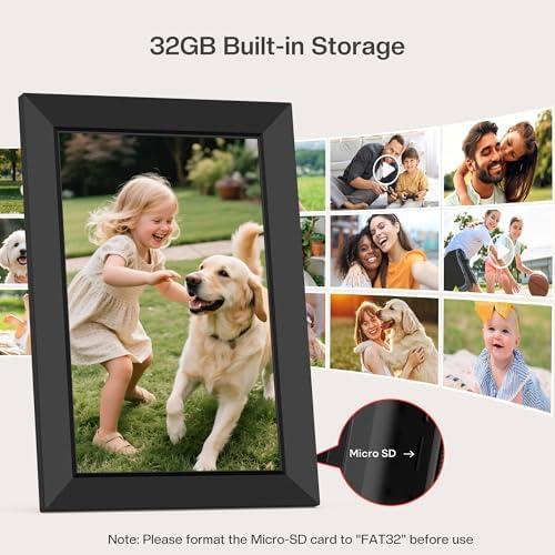 Frameo 10.1" WiFi Digital Picture Frame, Electronic Photo Frames - 32GB - Image 3
