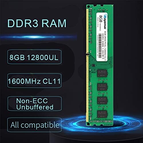 16GBKit (2X8GB) DDR3 RAM, DDR3 1600 8GB PC3L-12800U DDR3L Dimm 2Rx8 1.35V/1.5V CL11 Notebook RAM Memory for Desktop Computer - Image 2