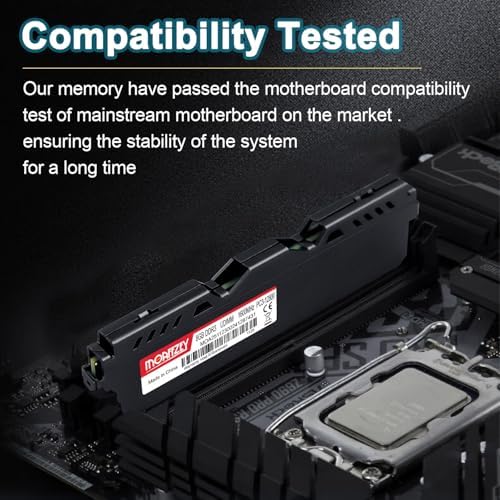 8GB DDR3 RAM 1600MHz PC3-12800 CL11 Desktop Computer Memory, 240-Pin 1.5V 2Rx8 Dual Rank Non-ECC Unbuffered PC Computer RAM Stick Upgrade - Black - Image 4
