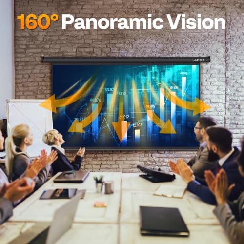 VIVOHOME 100 Inch 16:9 Motorized Projector Screen, Black - Image 5