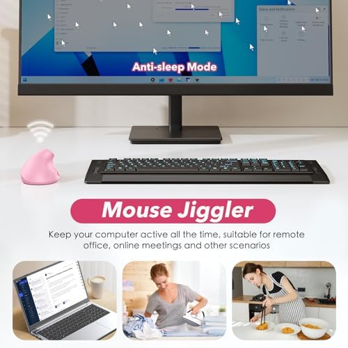 Left‑Hand Ergonomic Vertical Wireless Mouse Type‑C Rechargeable 6‑Btn Mice - Image 3