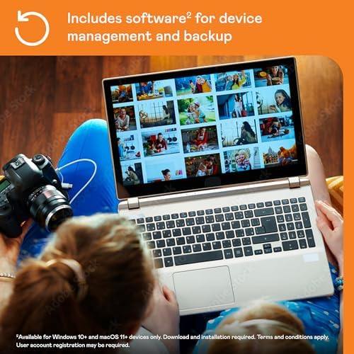 WD 5TB My Passport Portable Hard Drive, Works with USB-C and USB-A, Windows PC, Mac, Chromebook, Gaming Consoles, and Mobile Devices, Backup Software and Password Protection - WDBRMD0050BGY-WESN - Image 6