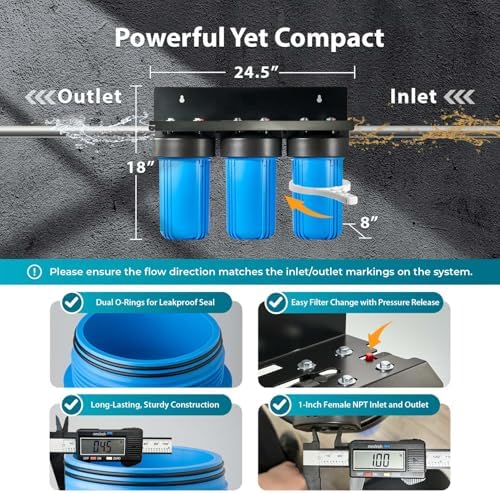 iSpring WGB31BM Iron, Manganese Whole House Water Filter System - Image 4