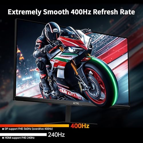 KTC 24.5 Inch 400Hz Gaming Monitor, FHD 1080P 240Hz Computer Monitor, H25X7 - Image 2