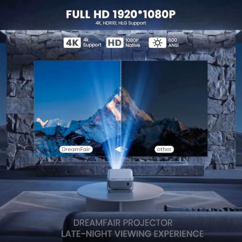 Projector4K with Wifi and Bluetooth,Smart Projector Compatible with Netflix - Image 3