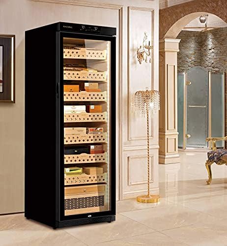 Cigar Climate Control Cabinet, Raching MON3800 Cigar Humidor Cabinet with Ammonia Removal, 370L Wood Frame Cabinet for Cigar Storing&Aging - Black - Image 5
