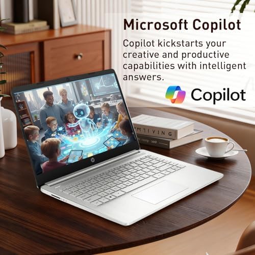HP Ultrabook 14 Laptop Computer Business Study & Home 2026, MS Office for The Web + Win11 Home, Quad-Core Intel CPU, 128GB SSD, WiFi 6, Bundle Thunderobot Wireless Mouse - Image 3