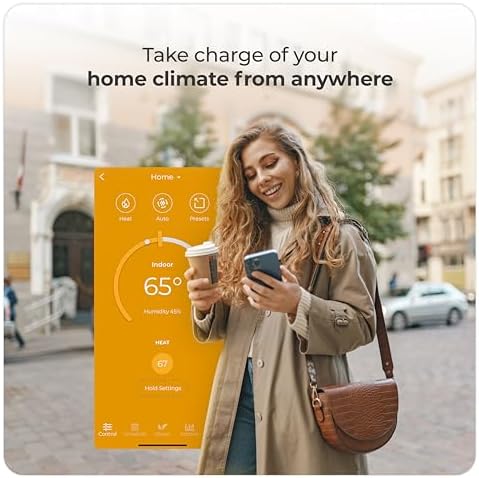 Cielo Smart Thermostat Eco for Central HVAC, Energy Star Certified (Black) - Image 6