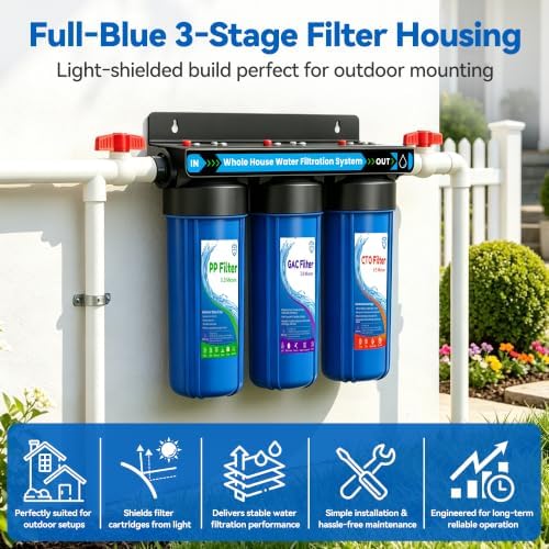 Whole House Water Filter System for Well Water,Extra 2 Sets Filter Included - Image 4