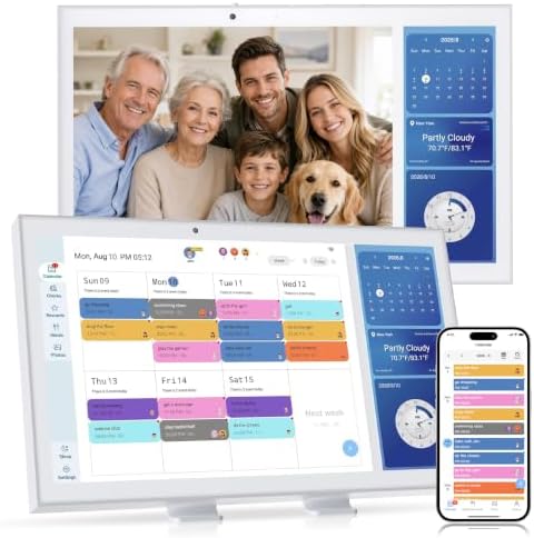 Digital Calendar with Video Calling & Split Screen, No Subscription, 15.6" by YhvSecurity