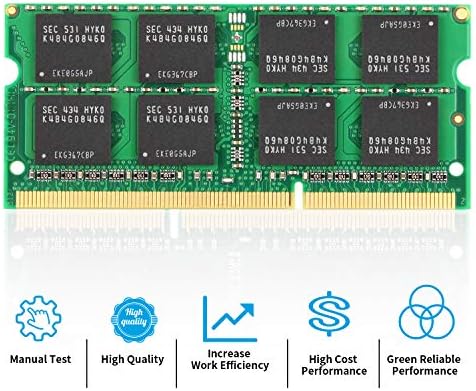 8GB DDR3L-1600 Sodimm PC3L-12800S 2RX8 204pin 1.35V / 1.5V CL11 RAM Memory Module for Intel AMD and Mac System Laptop - Image 2
