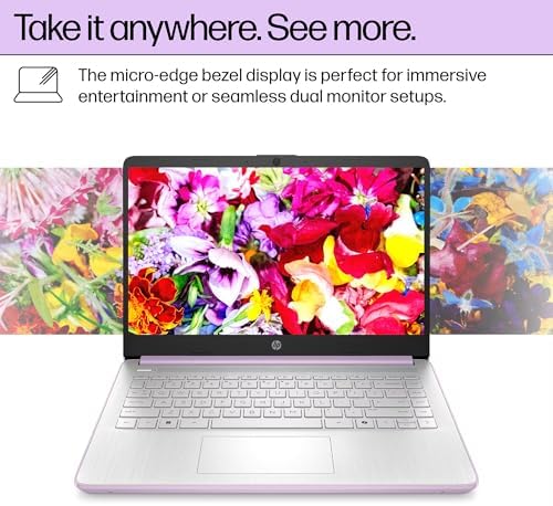 HP Ultrabook 14 Laptop Computer Business Study & Home 2025, Lifetime MS Office + Windows 11 Pro, Quad-Core Intel CPU, 8GB RAM & 628GB Storage (128GB UFS+500GB Ext), Wi-Fi 6, HubxcelAccessory, Lavender - Image 7