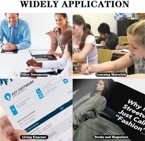 Portable Scanner with 32G SD Card, 900DPI JPG PDF Format Portable Handheld Scanner, AA Battery (Not Included) USB Transfer Colour A4 Document Scanner for Business Photo Receipts Books (Black) - Image 7