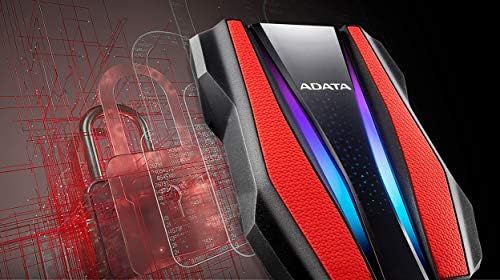 ADATA HD770G 1TB RGB USB 3.2 IP68 Waterproof Dropproof Dustproof External Portable HDD Red (AHD770G-1TU32G1-CRD) - Image 5