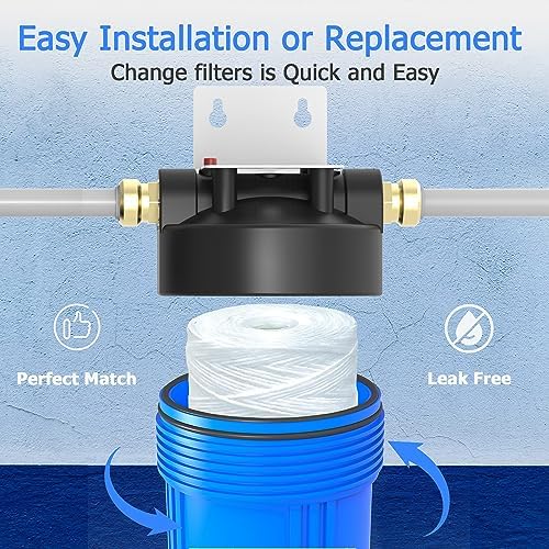 20 Micron Whole House Water Filter Cartridge, 20" x 4.5", 6-Pack - Image 5