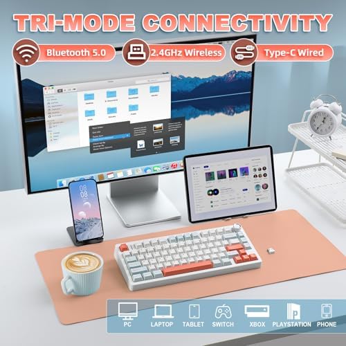 N75 V2 Mechanical Keyboard,2.4GHz/BT/Wired Wireless Gaming Keyboard - Image 3